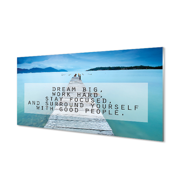 Painel de vidro Panorama do mar