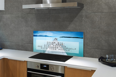 Painel de vidro Panorama do mar