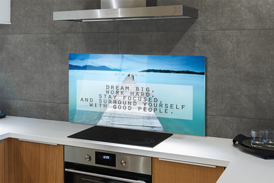 Painel de vidro Panorama do mar