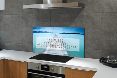 Painel de vidro Panorama do mar