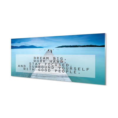 Painel de vidro Panorama do mar