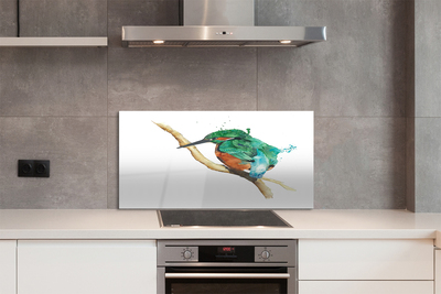 Painel de vidro Papagaio pintado colorido