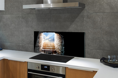 Painel de vidro Escadas de sol