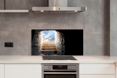 Painel de vidro Escadas de sol