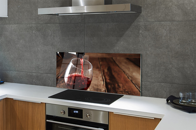 Painel de vidro Tábuas de taças de vinho