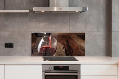 Painel de vidro Tábuas de taças de vinho