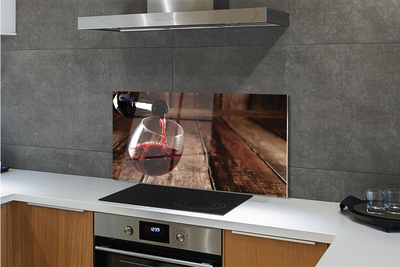 Painel de vidro Tábuas de taças de vinho