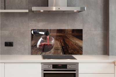 Painel de vidro Tábuas de taças de vinho