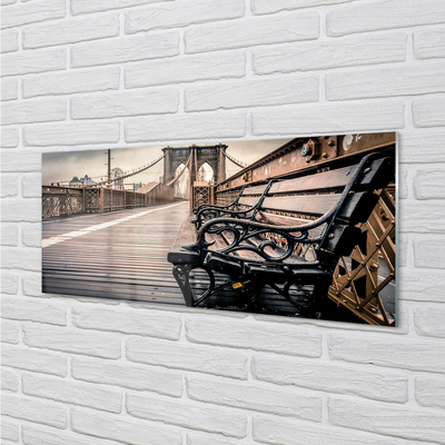 Painel de vidro Banco de ponte