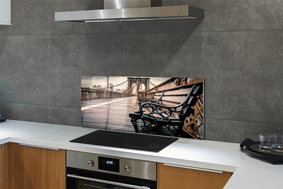 Painel de vidro Banco de ponte