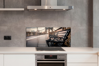 Painel de vidro Banco de ponte