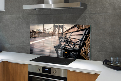 Painel de vidro Banco de ponte