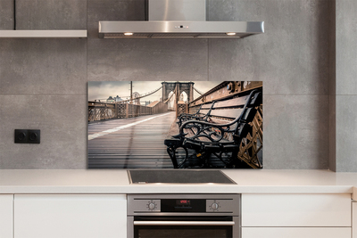 Painel de vidro Banco de ponte