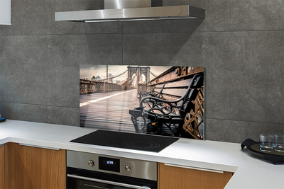 Painel de vidro Banco de ponte