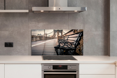 Painel de vidro Banco de ponte