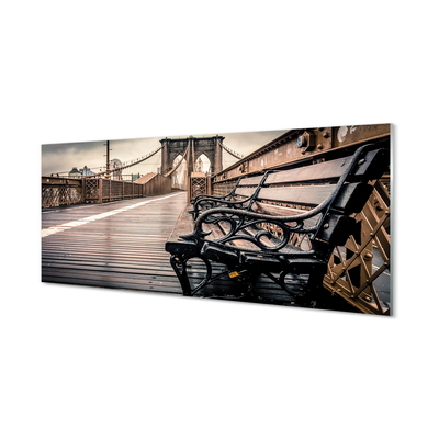 Painel de vidro Banco de ponte