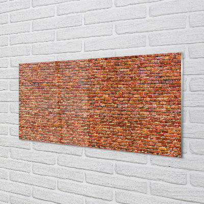 Painel de vidro Parede de tijolos vintage