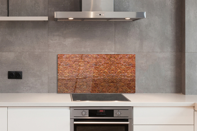 Painel de vidro Parede de tijolos vintage