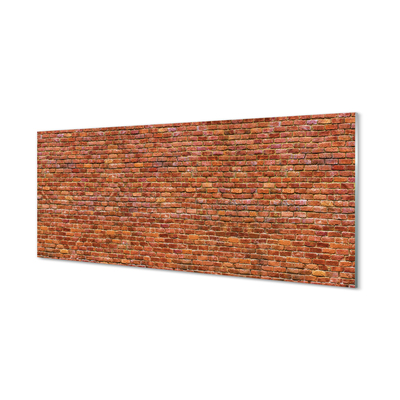 Painel de vidro Parede de tijolos vintage