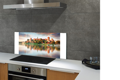 Painel de vidro Rio do Castelo de Cracóvia