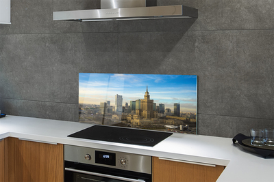 Painel de vidro Arranha-céus panorâmicos de Varsóvia