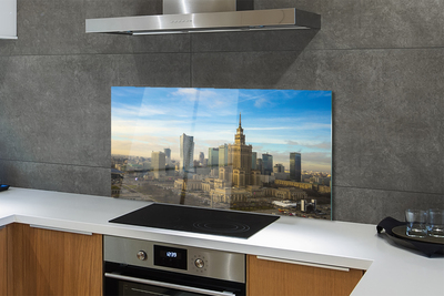 Painel de vidro Arranha-céus panorâmicos de Varsóvia