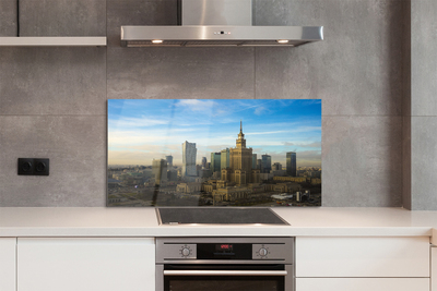 Painel de vidro Arranha-céus panorâmicos de Varsóvia