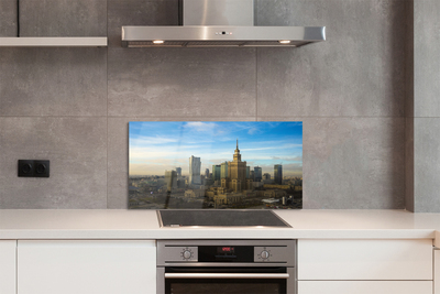 Painel de vidro Arranha-céus panorâmicos de Varsóvia