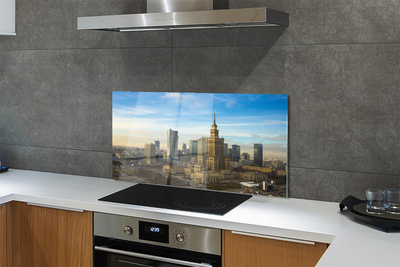 Painel de vidro Arranha-céus panorâmicos de Varsóvia