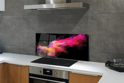 Painel de vidro Fractais rosa