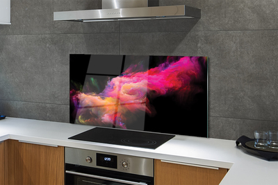 Painel de vidro Fractais rosa