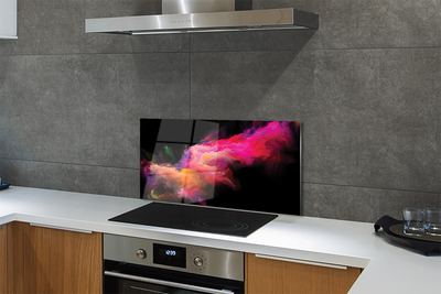 Painel de vidro Fractais rosa