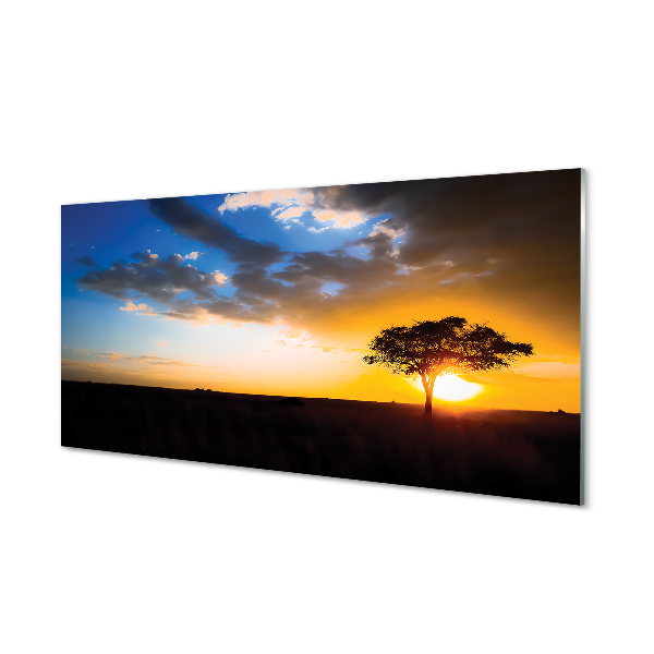 Painel de vidro Árvore de nuvens