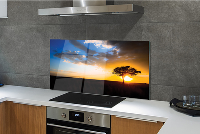 Painel de vidro Árvore de nuvens