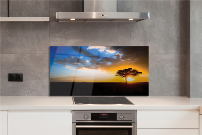 Painel de vidro Árvore de nuvens