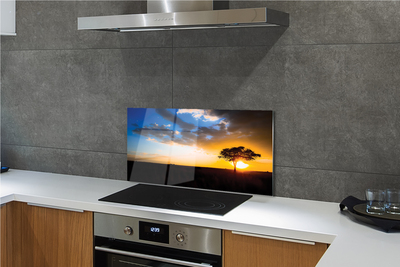 Painel de vidro Árvore de nuvens