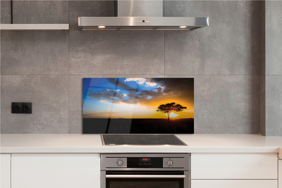 Painel de vidro Árvore de nuvens