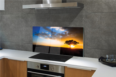 Painel de vidro Árvore de nuvens