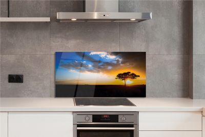 Painel de vidro Árvore de nuvens