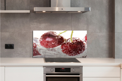 Painel de vidro Cerejas molhadas