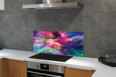 Painel de vidro Fractais coloridos