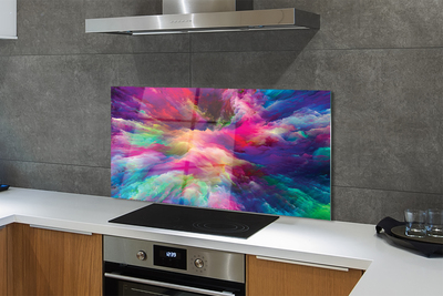 Painel de vidro Fractais coloridos