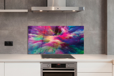 Painel de vidro Fractais coloridos