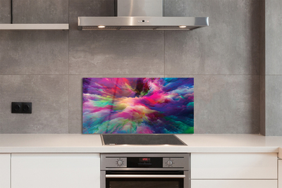 Painel de vidro Fractais coloridos