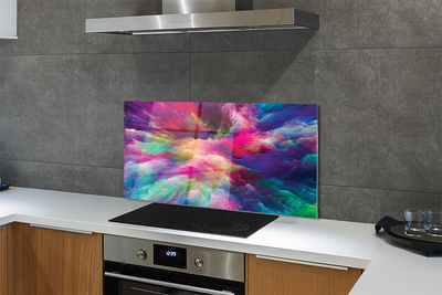 Painel de vidro Fractais coloridos