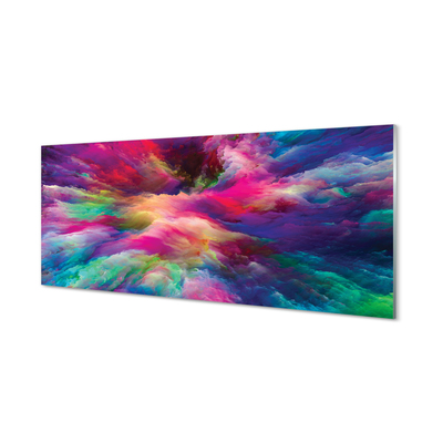 Painel de vidro Fractais coloridos