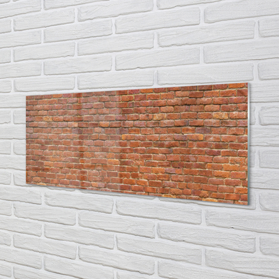 Painel de vidro Parede de tijolos vintage