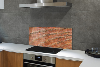 Painel de vidro Parede de tijolos vintage