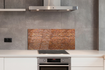 Painel de vidro Parede de tijolos vintage