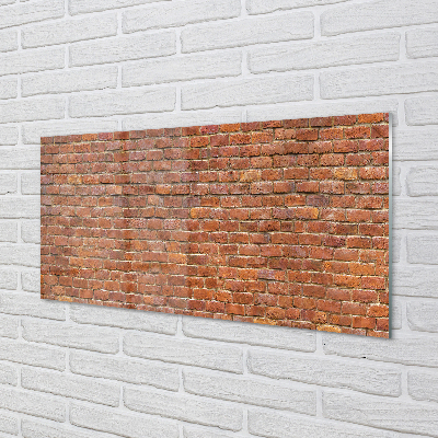 Painel de vidro Parede de tijolos vintage